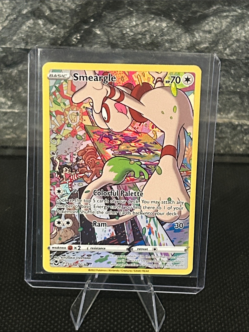 Pokemon Smeargle TG10/TG30 Full Art Trainer Gallery Card from Silver Tempest